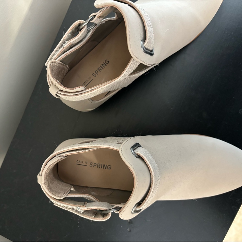 Call It Spring Beige Ankle Booties - Picture 6 of 13
